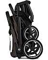 Cybex Beezy Stroller - Chocolate Brown - Black Frame - The Most Compact Lights Strollers