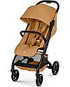 Cybex Beezy Stroller - Cinnamon Yellow - Black Frame - The Most Compact Lights Strollers