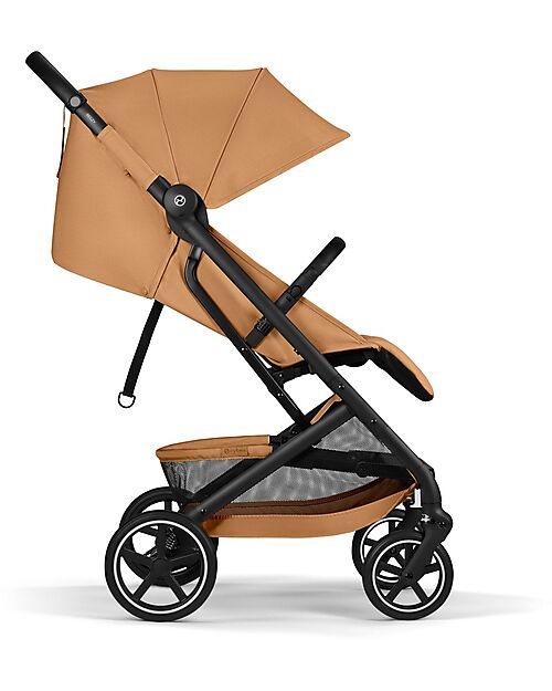 Cybex Beezy Stroller - Cinnamon Yellow - Black Frame - The Most Compact Lights Strollers