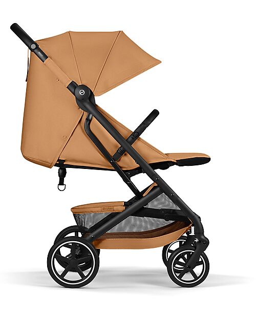 Cybex Beezy Stroller - Cinnamon Yellow - Black Frame - The Most Compact Lights Strollers