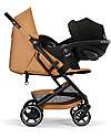 Cybex Beezy Stroller - Cinnamon Yellow - Black Frame - The Most Compact Lights Strollers
