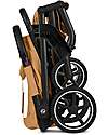 Cybex Beezy Stroller - Cinnamon Yellow - Black Frame - The Most Compact Lights Strollers