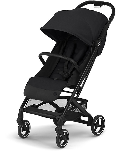 Cybex Beezy Stroller - Deep Black - Comfort on the Go from Birth! Lights Strollers