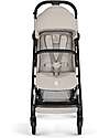 Cybex Beezy Stroller - Dune Grey - Black Frame - The Most Compact Lights Strollers
