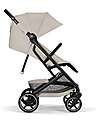 Cybex Beezy Stroller - Dune Grey - Black Frame - The Most Compact Lights Strollers