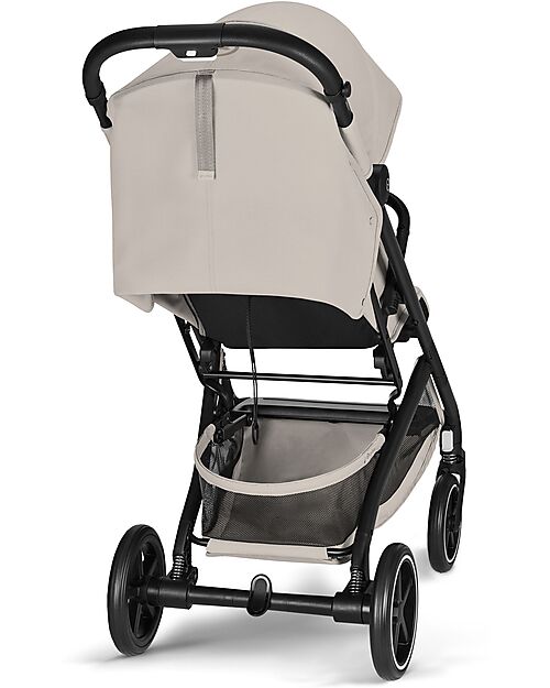Cybex Beezy Stroller - Dune Grey - Black Frame - The Most Compact Lights Strollers