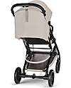 Cybex Beezy Stroller - Dune Grey - Black Frame - The Most Compact Lights Strollers