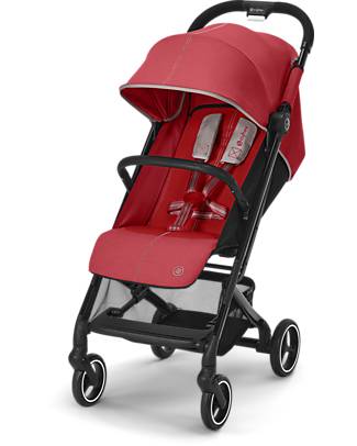 Cybex Beezy Stroller - Hibiscus Red/Red - Comfort on the Go from Birth! Lights Strollers
