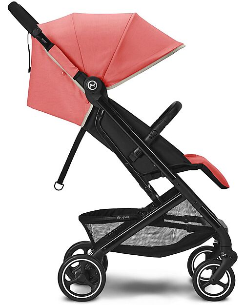 Cybex Beezy Stroller - Hibiscus Red/Red - with One-Pull Harness Lights Strollers