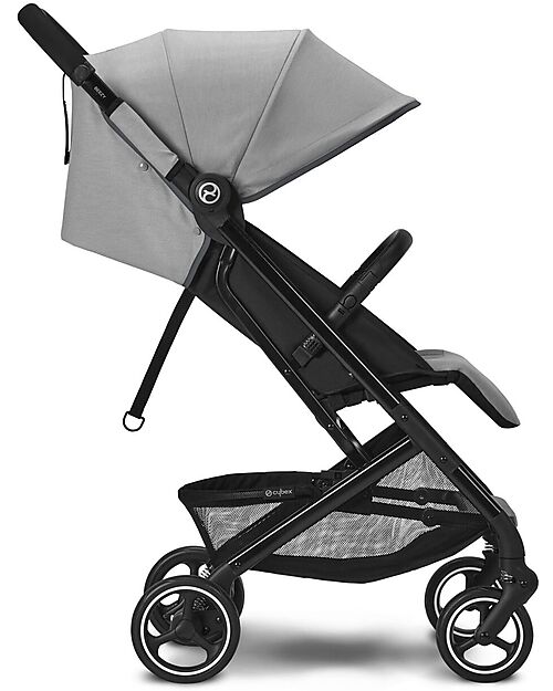 Cybex Beezy Stroller - Lava Grey/Mid Gray - with One-Pull Harness Lights Strollers
