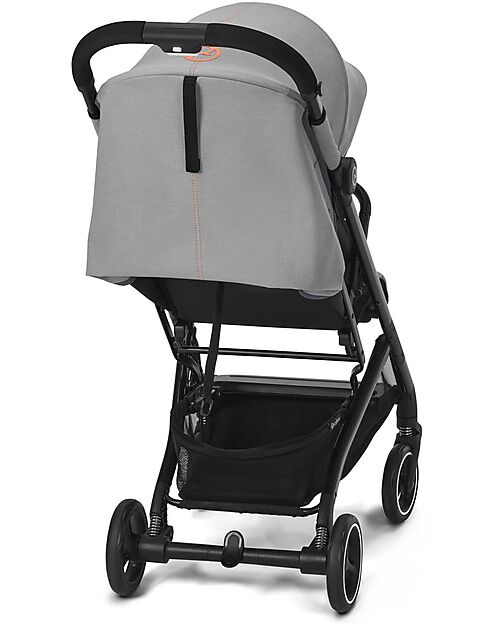 Cybex Beezy Stroller - Lava Grey/Mid Gray - with One-Pull Harness Lights Strollers