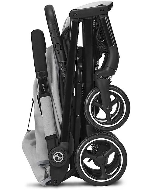 Cybex Beezy Stroller - Lava Grey/Mid Gray - with One-Pull Harness Lights Strollers