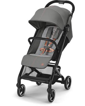 Cybex Beezy Stroller - Lava Grey/Mid Grey - Comfort on the Go from Birth! Lights Strollers