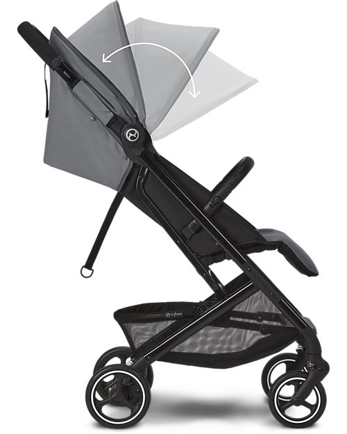 Cybex Beezy Stroller - Lava Grey/Mid Grey - Comfort on the Go from Birth! Lights Strollers