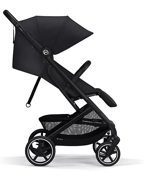 Cybex Beezy Stroller - Magic Black - Black Frame - The Most Compact Lights Strollers