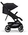 Cybex Beezy Stroller - Magic Black - Black Frame - The Most Compact Lights Strollers