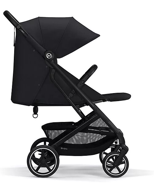 Cybex Beezy Stroller - Magic Black - Black Frame - The Most Compact Lights Strollers