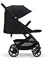 Cybex Beezy Stroller - Magic Black - Black Frame - The Most Compact Lights Strollers