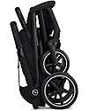 Cybex Beezy Stroller - Magic Black - Black Frame - The Most Compact Lights Strollers