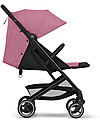 Cybex Beezy Stroller - Magnolia Pink - Comfort on the Go from Birth! Lights Strollers