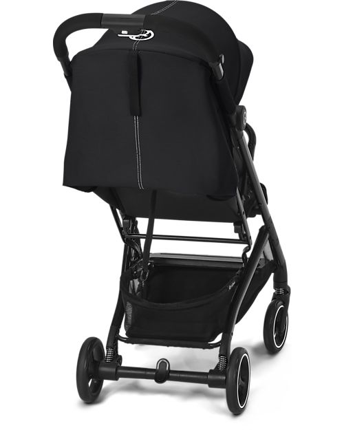 Cybex Beezy Stroller - Moon Black/Black - Comfort on the Go from Birth! Lights Strollers
