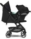 Cybex Beezy Stroller - Moon Black/Black - Comfort on the Go from Birth! Lights Strollers