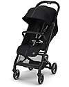 Cybex Beezy Stroller - Moon Black/Black - with One-Pull Harness Lights Strollers