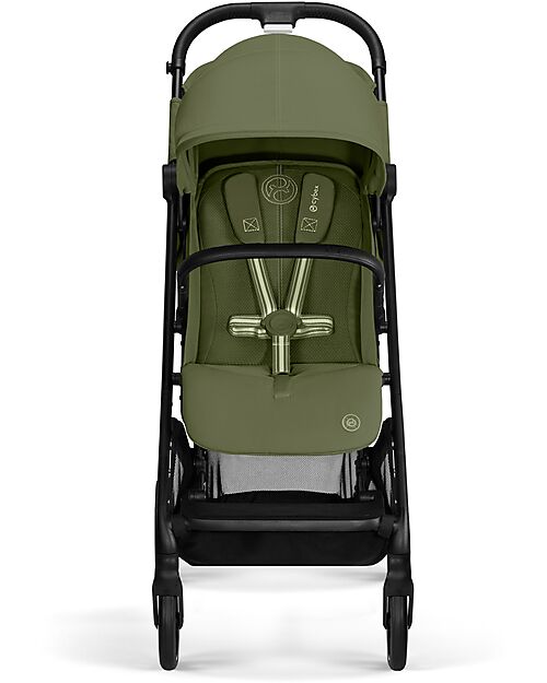 Cybex Beezy Stroller - Moss Green - Black Frame - The Most Compact Lights Strollers