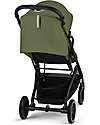 Cybex Beezy Stroller - Moss Green - Black Frame - The Most Compact Lights Strollers