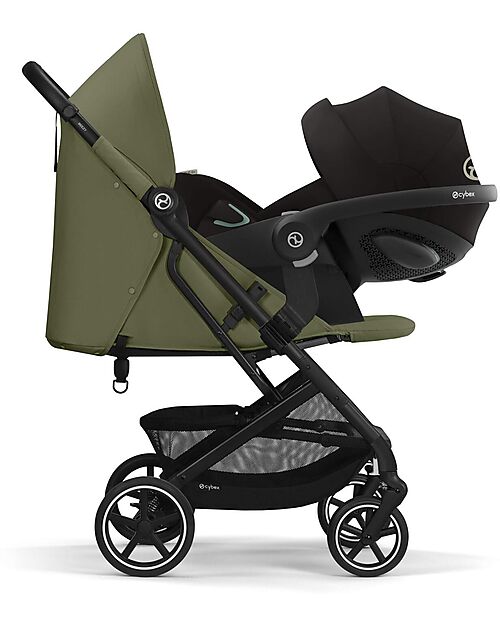 Cybex Beezy Stroller - Moss Green/Khaki - The Most Compact Lights Strollers