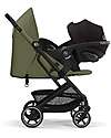 Cybex Beezy Stroller - Moss Green/Khaki - The Most Compact Lights Strollers