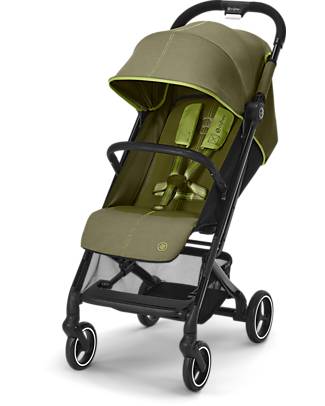 Cybex Beezy Stroller - Nature Green/Green - Comfort on the Go from Birth! Lights Strollers