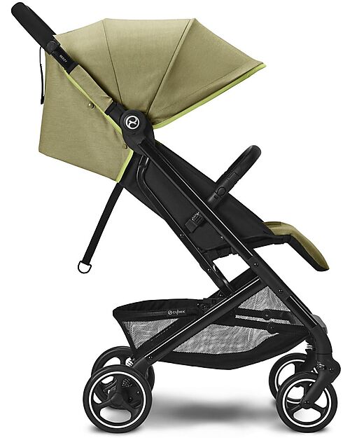 Cybex Beezy Stroller - Nature Green/Green - with One-Pull Harness Lights Strollers