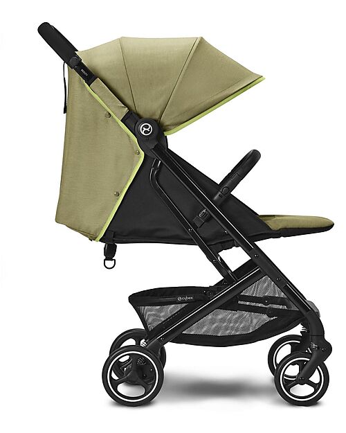 Cybex Beezy Stroller - Nature Green/Green - with One-Pull Harness Lights Strollers