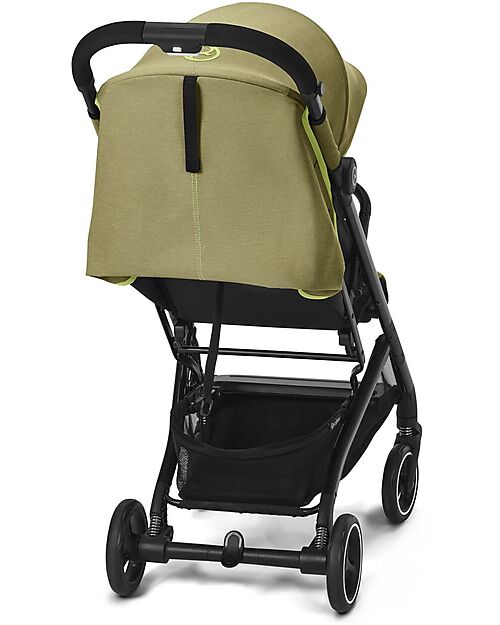 Cybex Beezy Stroller - Nature Green/Green - with One-Pull Harness Lights Strollers