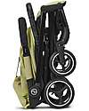 Cybex Beezy Stroller - Nature Green/Green - with One-Pull Harness Lights Strollers
