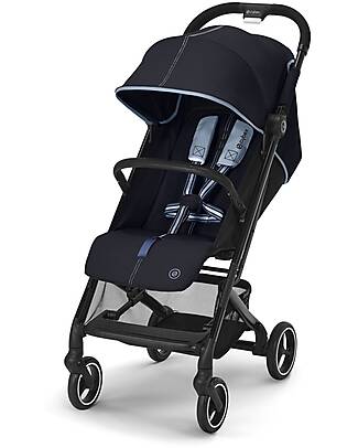 Cybex Beezy Stroller - Ocean Blue/Navy Blue - with One-Pull Harness Lights Strollers