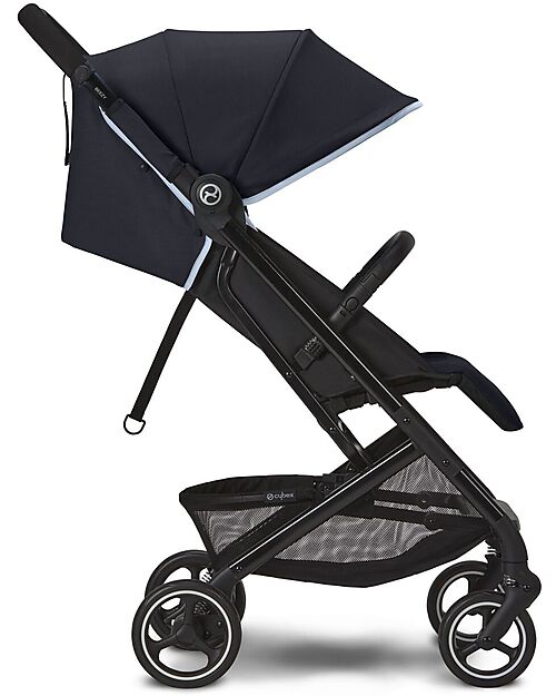Cybex Beezy Stroller - Ocean Blue/Navy Blue - with One-Pull Harness Lights Strollers