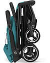 Cybex Beezy Stroller - River Blue - Comfort on the Go from Birth! Lights Strollers