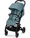 Cybex Beezy Stroller - Stormy Blue - Black Frame - The Most Compact Lights Strollers