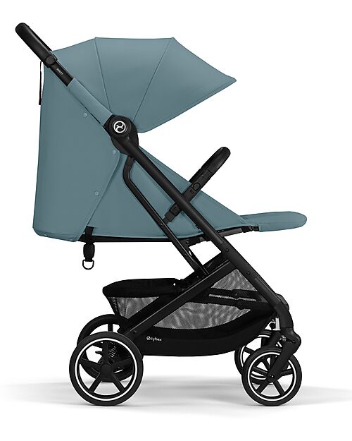 Cybex Beezy Stroller - Stormy Blue - Black Frame - The Most Compact Lights Strollers