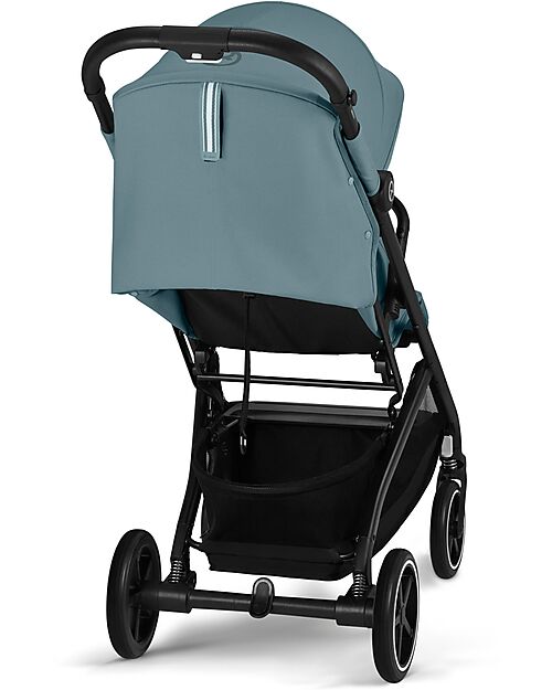Cybex Beezy Stroller - Stormy Blue - Black Frame - The Most Compact Lights Strollers