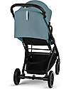 Cybex Beezy Stroller - Stormy Blue - Black Frame - The Most Compact Lights Strollers