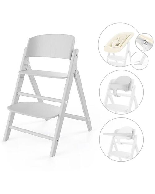 Cybex Click&Fold High Chair - All White - 4in1 High Chairs