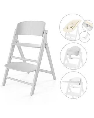 Cybex Click&Fold High Chair - All White - 4in1 High Chairs