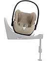 Cybex Cloud T I-Size Plus Car Seat - Cozy Beige - Breathable 3D Mesh Fabric - from Birth to 24 Months Car Seats Group 0+/1