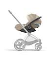 Cybex Cloud T I-Size Plus Car Seat - Cozy Beige - Breathable 3D Mesh Fabric - from Birth to 24 Months Car Seats Group 0+/1