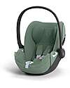 Cybex Cloud T I-Size Plus Car Seat - Leaf Green - Breathable 3D Mesh Fabric - from Birth to 24 Months Car Seats Group 0+/1