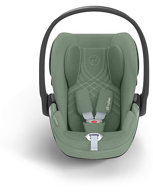 Cybex Cloud T I-Size Plus Car Seat - Leaf Green - Breathable 3D Mesh Fabric - from Birth to 24 Months Car Seats Group 0+/1