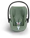 Cybex Cloud T I-Size Plus Car Seat - Leaf Green - Breathable 3D Mesh Fabric - from Birth to 24 Months Car Seats Group 0+/1